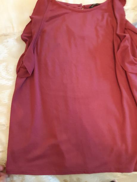 Blúzka a bordove tielko grátis k nej, house,s