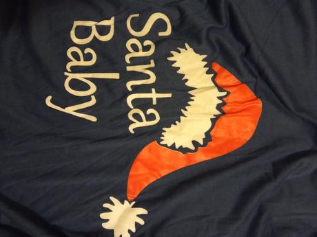 Vianočné tehotenské predĺžené tričko, s