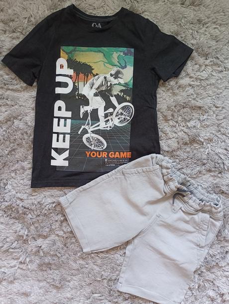 Set tričko +kraťase, c&a,134