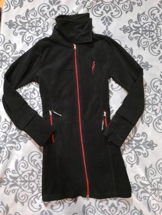 Nebulus dámska čierna mikina s vysokým golierom, s