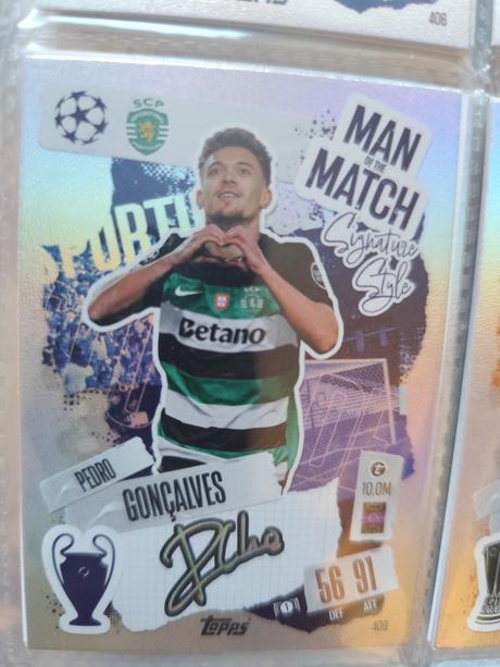 Futbalové match attax 2024/25 man of the match,