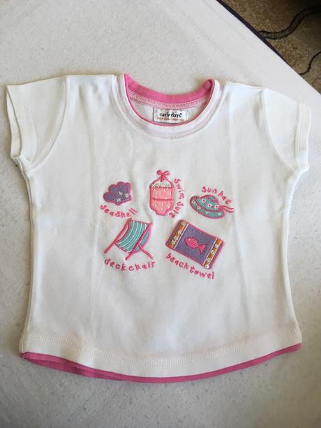 Pekné tričko s výšivkou 6-12 mesiacov, early days,74
