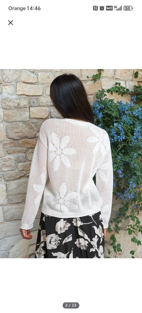 Pulóver biely krásny, m