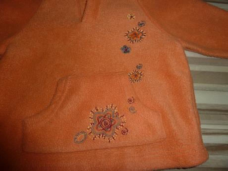 Oranzova mikina, miniwear,74