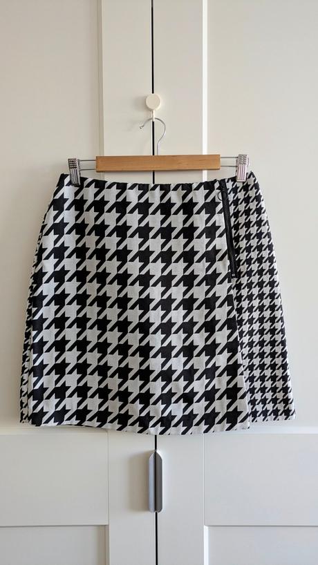 Čierno-biela pepito minisukňa m&s, marks & spencer,s