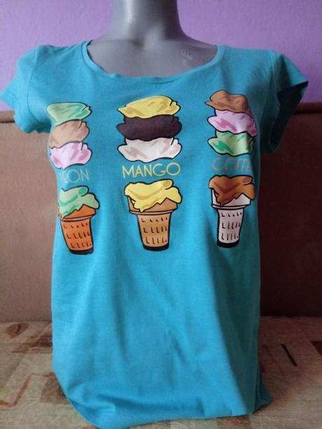 Tricko na leto - zmrzlina s/m, kenvelo,m