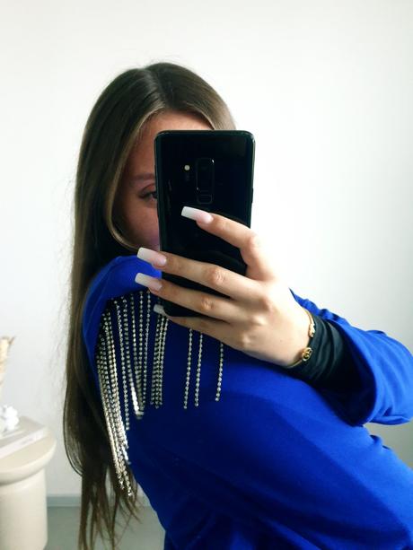 Extravagantné modré sako m, m