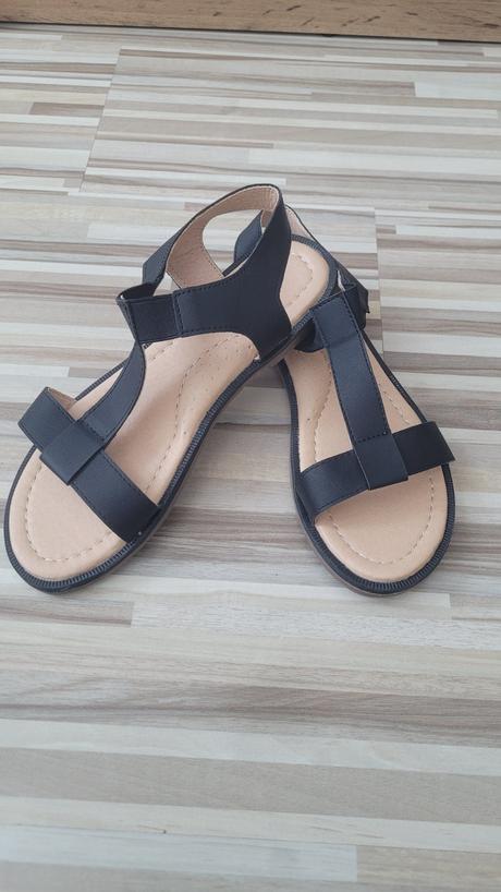 Cierne sandale, nelli blu,34