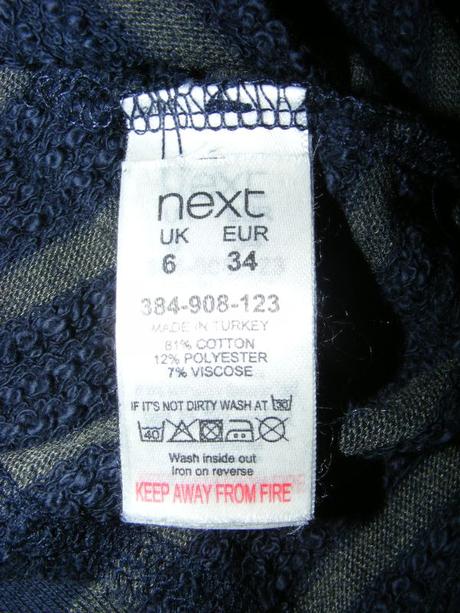 Prúžkavý pulover next - xs/s, next,34 - xs