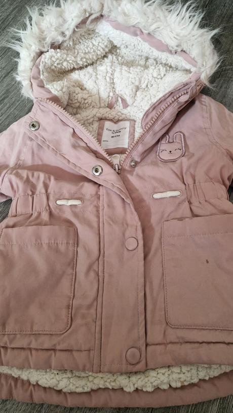 Zateplená bundička 9-12m, fox & bunny,80