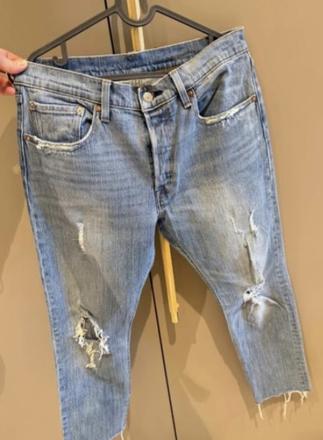 Levis 501 kvalitné dámske džínsy l, levis,l