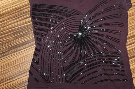 Tričko s flitrami reserved v. s, reserved,s