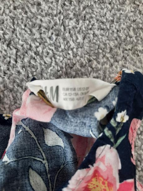 Kvetovaná blúzka, h&m,158