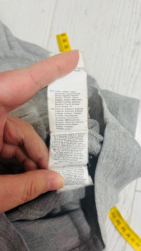 Sivé teplakove sako l, terranova,l