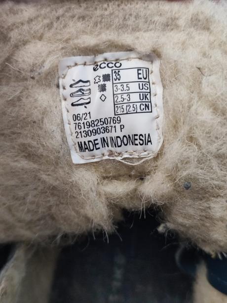 Kožené zimné topánky, ecco,35