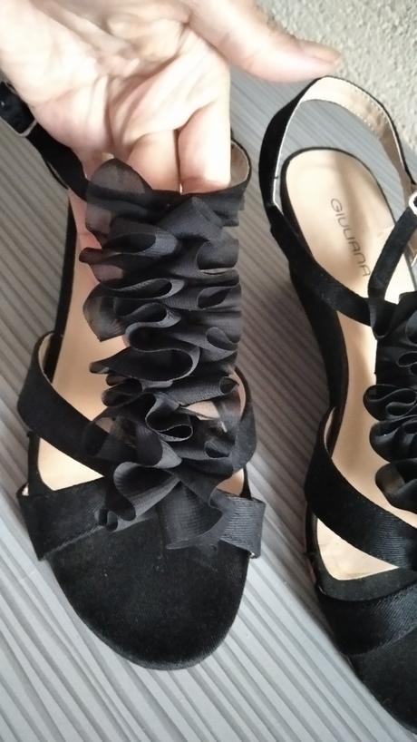 Čierne sandále, 38