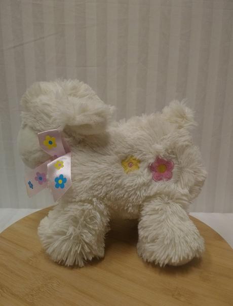 Plyšová biela bečiaca ovečka, 25 cm,