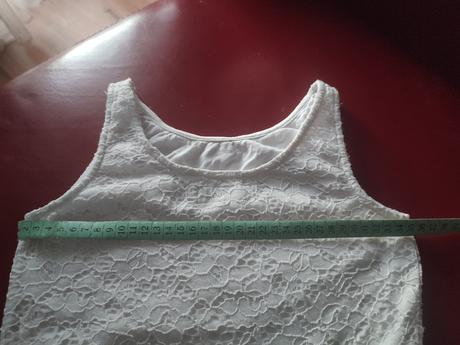 Krajkové podšité tričko, h&m,146