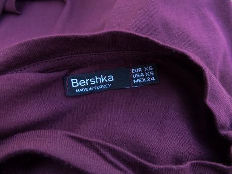 Bordové bershka tričko, bershka,s
