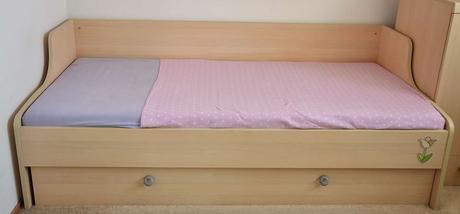 Posteľ s úložným priestorom/šuflíkom, šírka (cm): 95,dĺžka (cm): 200
