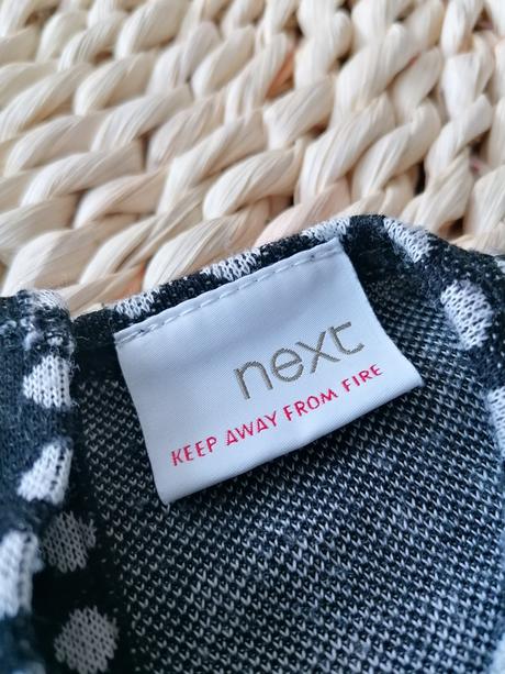 Šaty next 98 (2-3r) cierno biele, next,98