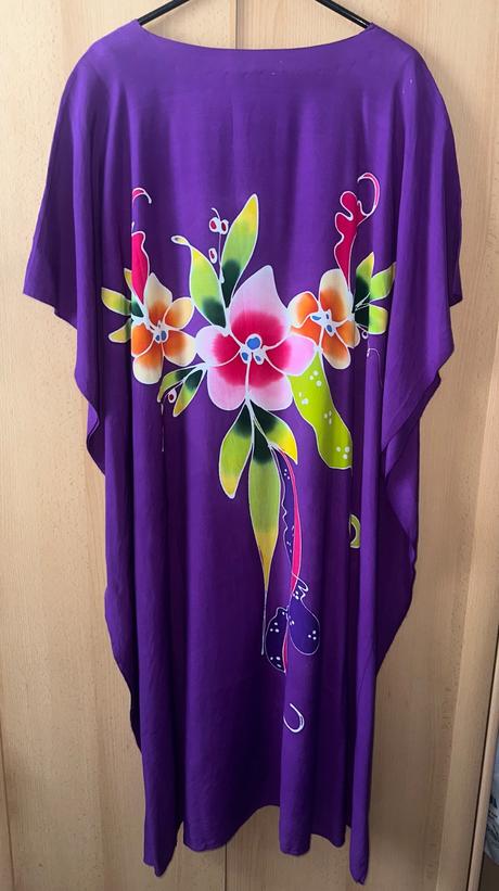 Letné ručne malované šaty, xl