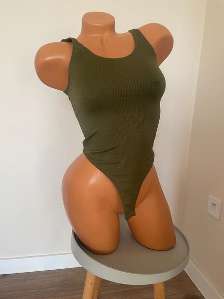 Khaki zelený top, xs/s, xs