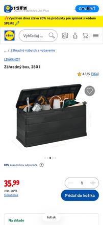 Lidl záhradný box, 