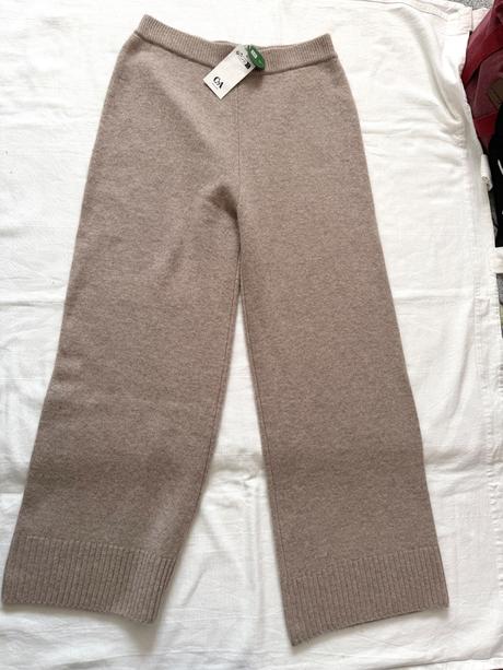 Pletené tepláky z vlny a kašmíru c&a, c&a,l