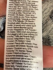 Sivo čierne pleteninové šaty f&f veľ. 40, f&f,40