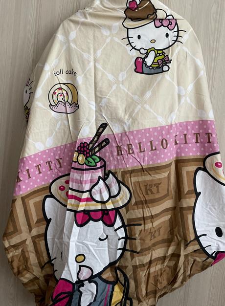 Plachta na posteľ hello kitty, šírka (cm): 90,dĺžka (cm): 190