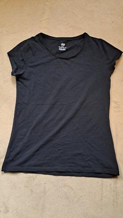 Čierne tričko h&m v158, h&m,158