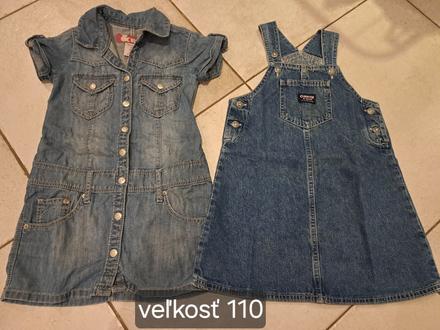 Dievčenské riflové šaty, 110