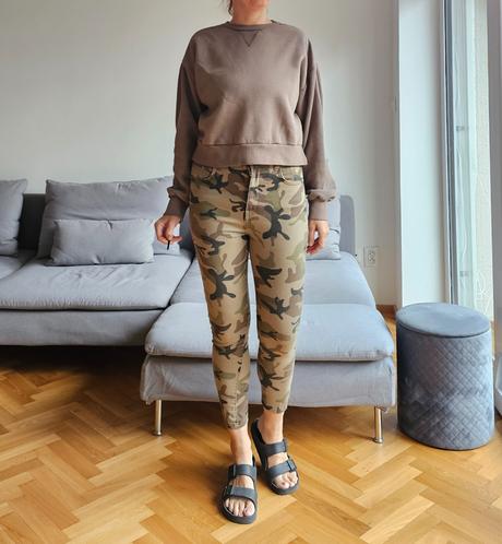 Maskačove rifle s vysokym pasom, bershka,38