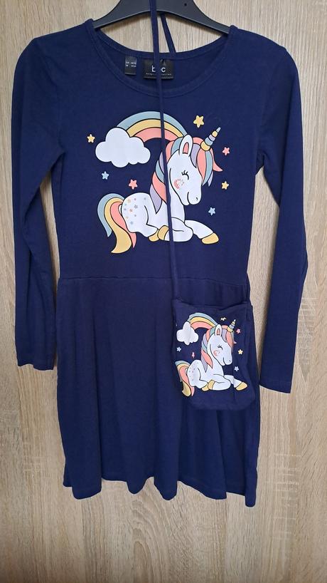Šaty jednorožec 128/134, bonprix,128