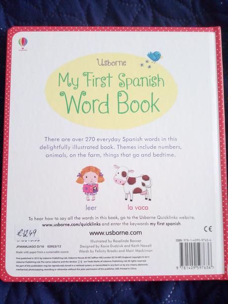 My first spanish word book - usborne, 