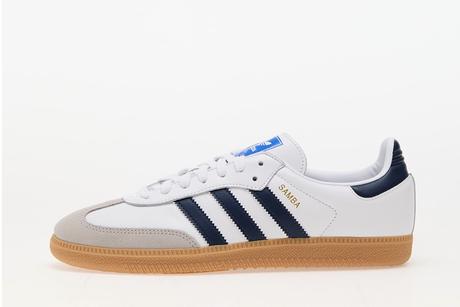 Kožené tenisky adidas samba og č.40 modré pruhy, adidas,40