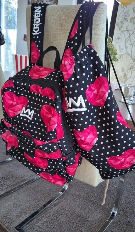 Skolska taška kroon+taska na prezuvky, 