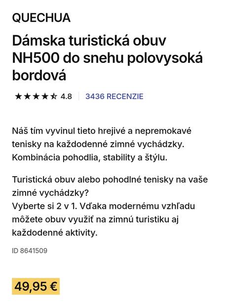 Top stav - topánky na zimu / na túru..., quechua,37
