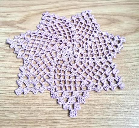 Okrúhla háčkovaná dečka "spiral",