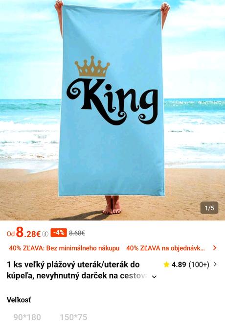 Plážová osuška king, 