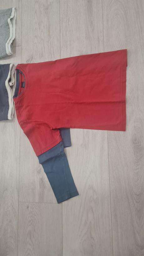 Balík tričiek s dlhým rukávom 122 ,6 az 7 rokov, 122–134