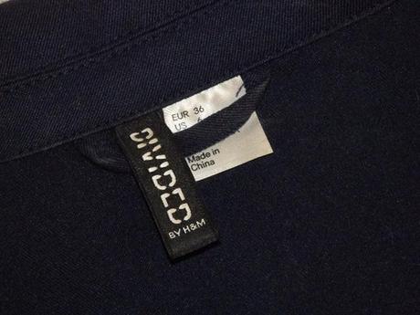 Kvalitný tmavomodrý blejzer, h&m,36