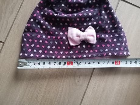 Pohodlná prechodná čiapka s mašličkou a hviezdami, repal,50