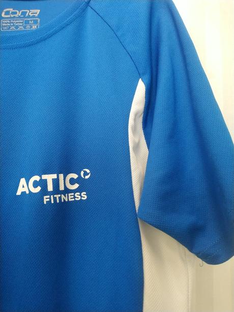 Pánske športové modro biele tričko, cona, m, m