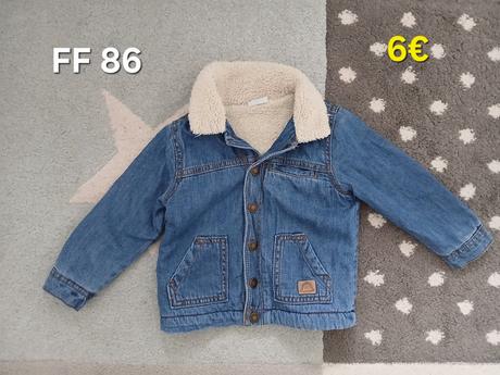 Zateplena riflova bunda 86, f&f,86