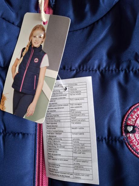 Dievčenská tmavomodrá vesta  -active touch., active,158