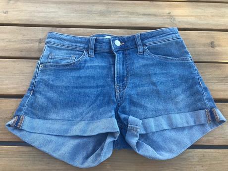 Riflové kraťasy, h&m,34
