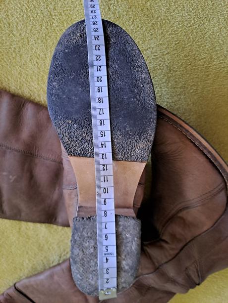 Hnedé kožené čižmy veľkosť 39, 39