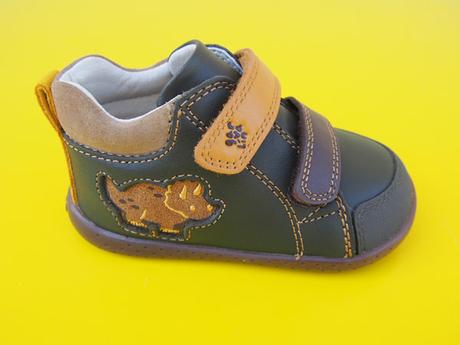 Detské kožené topánky garvalin militare barefoot, 21 - 26